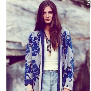 Free people flower power cardi size small